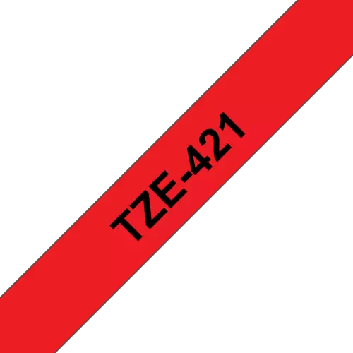 obrázek produktu Brother TZe-421, červená / černá (9mm, laminovaná)
