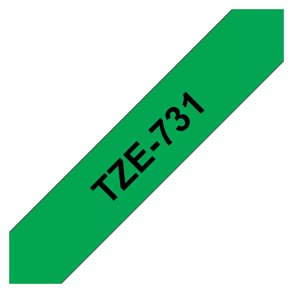 Obrázek produktu Brother TZe-731, zelená / černá 1ks (12mm, lamin.)