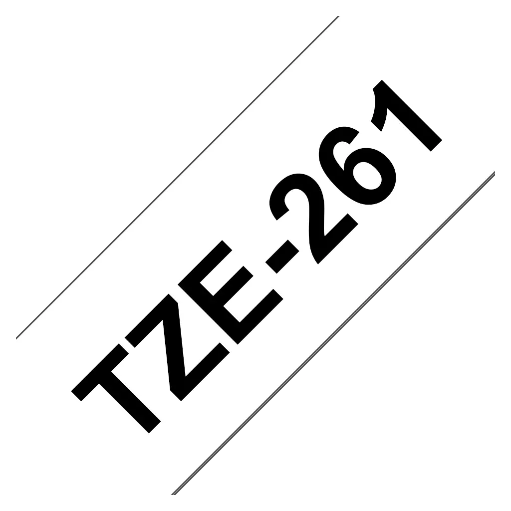 Obrázek produktu Brother TZ-261, bílá / černá (36mm, lamin.)