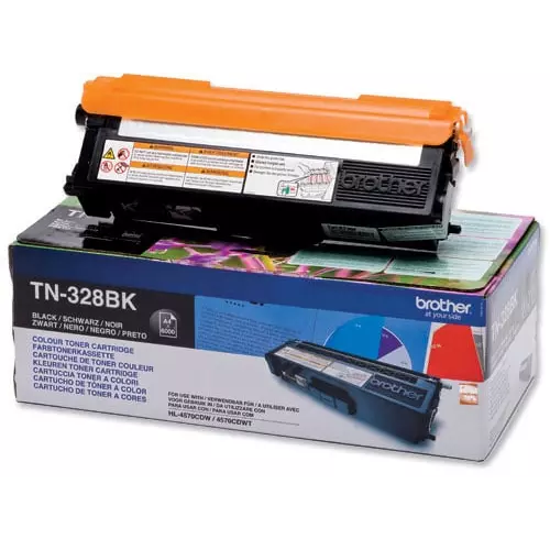 obrázek produktu Brother toner TN-328BK, black (6.000 stran) - originální