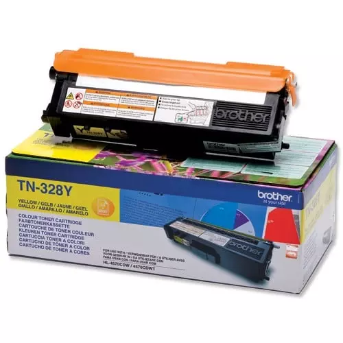 obrázek produktu Brother toner TN-328Y, yellow (6.000 stran) - originální