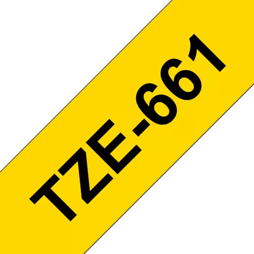 obrázek produktu Brother TZ-661,  žlutá/černá, (36mm, lamin.)