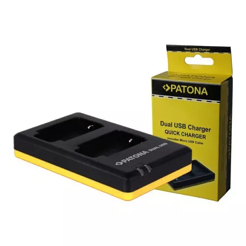 obrázek produktu Patona Dual Quick nabíječka akumulátoru pro OLYMPUS LI-90B USB