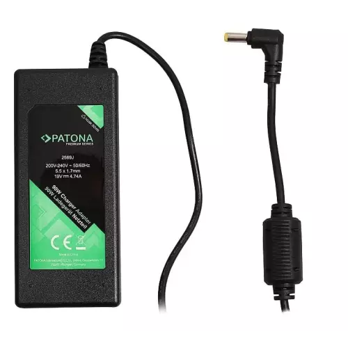 obrázek produktu Patona PT2569 Premium, notebookový adaptér, Acer, 5.5 x 1.7mm, 19V/4.74A, 90W - černá