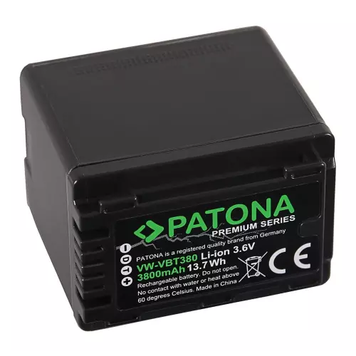 obrázek produktu Patona PT1257 - Panasonic VW-VBT380  4040mAh Li-Ion Premium