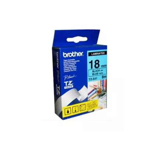 obrázek produktu Brother TZ-541, modrá / černá 1 ks (18mm, laminovaná)