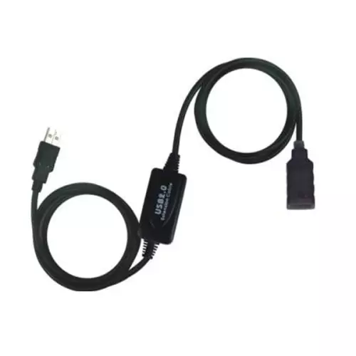 obrázek produktu PremiumCord USB 2.0 repeater a prodlužovací kabel A/M-A/F 10m - černá