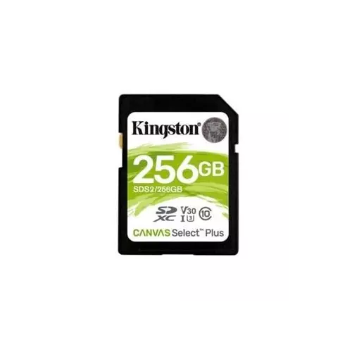 obrázek produktu KINGSTON SDXC 256GB Canvas Select Plus A1 C10 Card (čtení 100 MB/s, zápis 85MB/s)