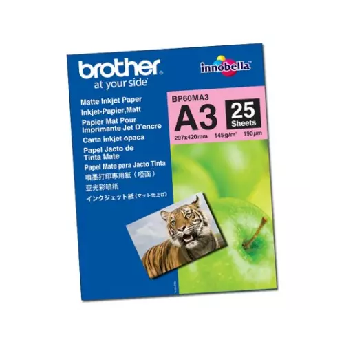obrázek produktu Brother fotopapír BP60MA3, 25 listů A3, Foto Matt, 190g