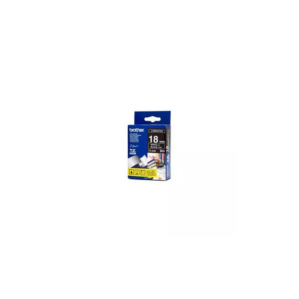 Obrázek produktu Brother TZ-345, černá / bílá (18mm, laminovaná)