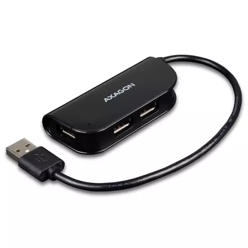 obrázek produktu AXAGON HUE-X4B USB Ready hub, černý - černá