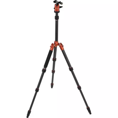 obrázek produktu Rollei Compact Traveler No.1 Carbon stativ, oranžový - černá