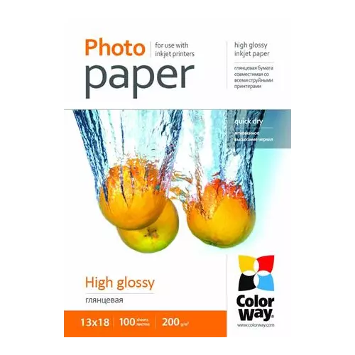 obrázek produktu ColorWay fotopapír/ high glossy 200g/m2, 13x18 / 100 ks