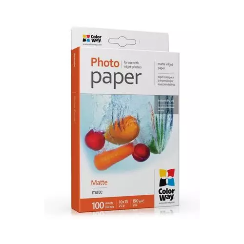 obrázek produktu ColorWay fotopapír/ matný 190g/m2, 10x15 / 100 ks