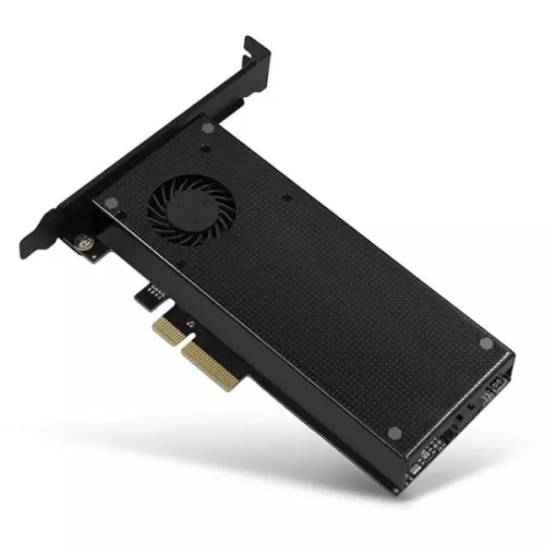 obrázek produktu AXAGON PCEM2-DC PCIe NVMe+NGFF M.2 adaptér - černá