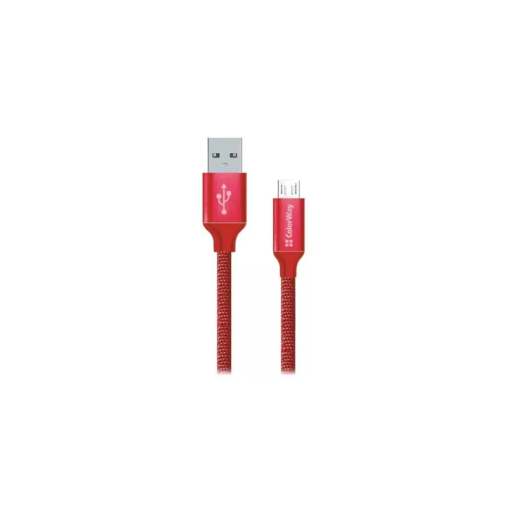 Obrázek produktu ColorWay USB - microUSB kabel 1m 2.1A, červená