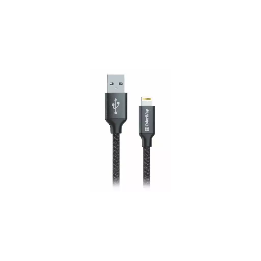 Obrázek produktu ColorWay USB 2.0 - Lightning kabel 1m 2.1A, černá