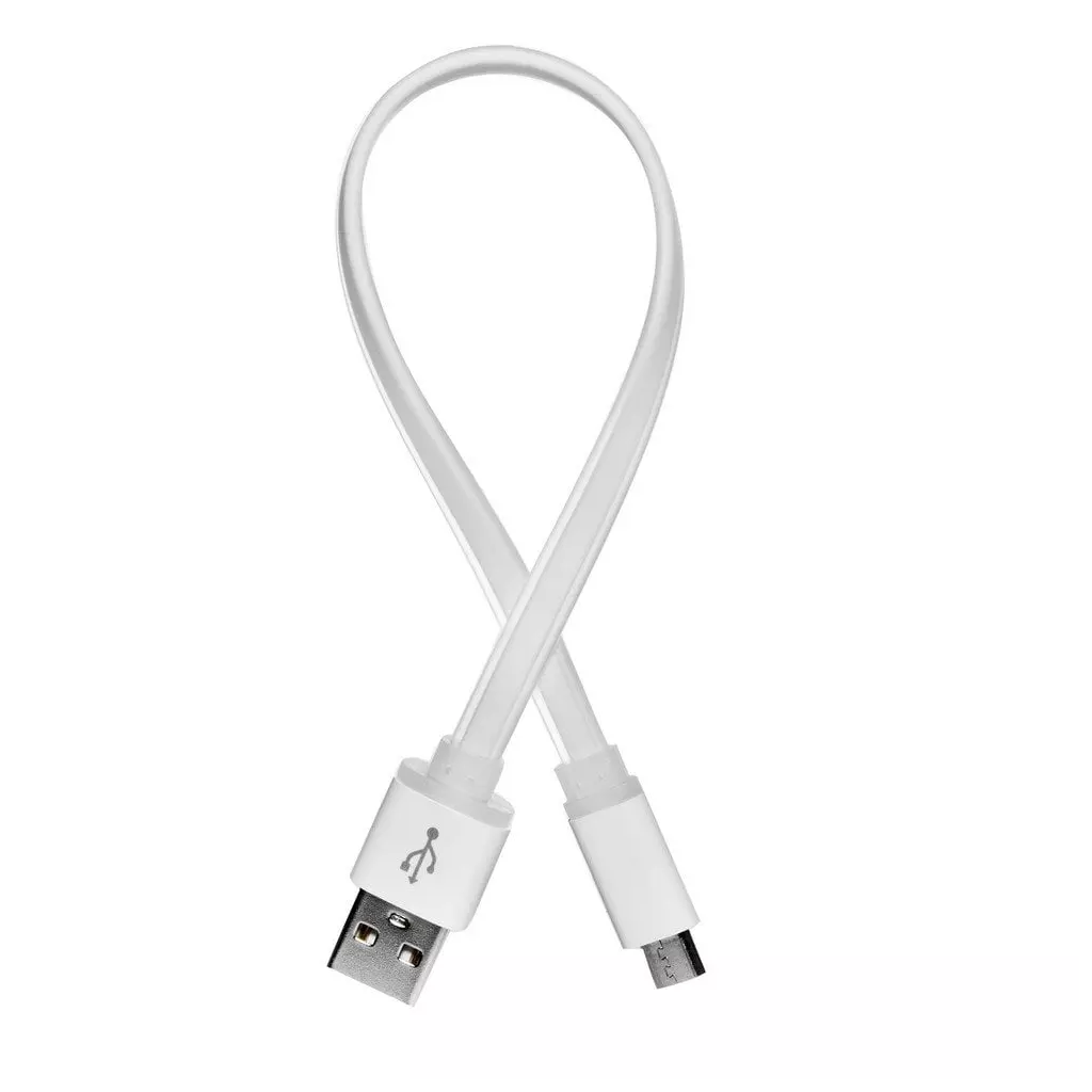 Obrázek produktu ColorWay USB - microUSB kabel 25cm, plochý, bílá