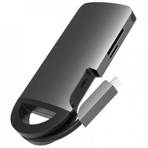 obrázek produktu UMAX U-Connect USB-C Multiport H7 - šedá