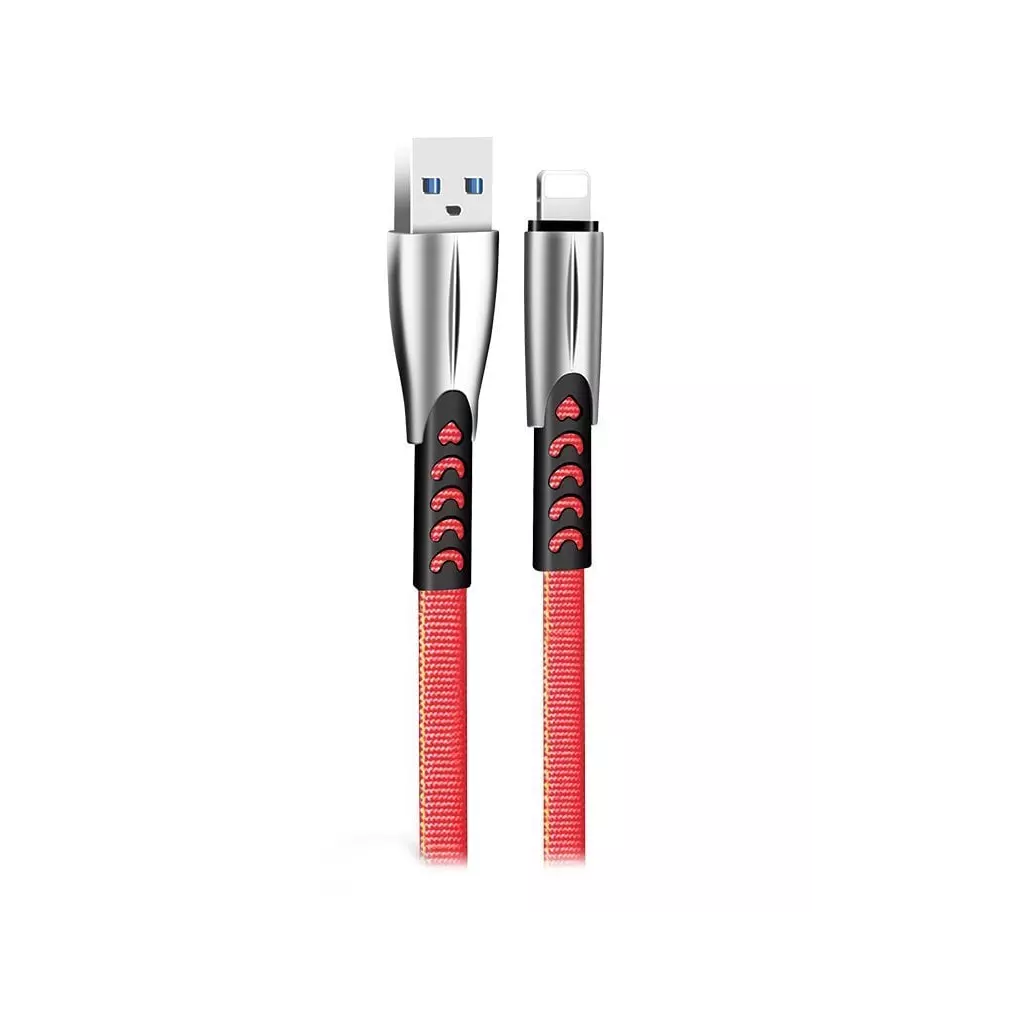 Obrázek produktu ColorWay USB 2.0 - Lightning kabel 1m 2.4A, červená