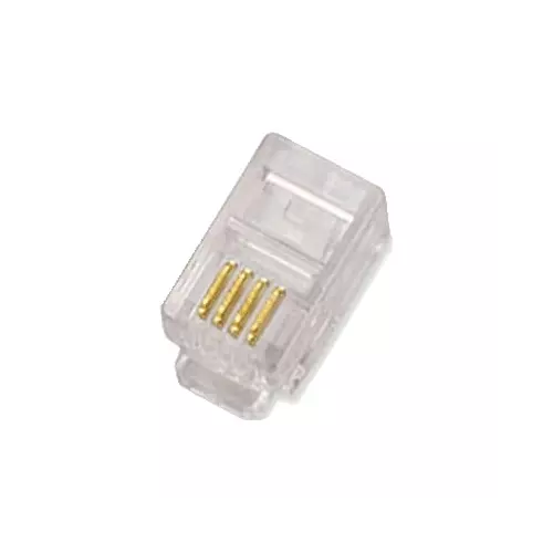 obrázek produktu KONEKTOR RJ10 balení Plug 4p4c  100 ks 