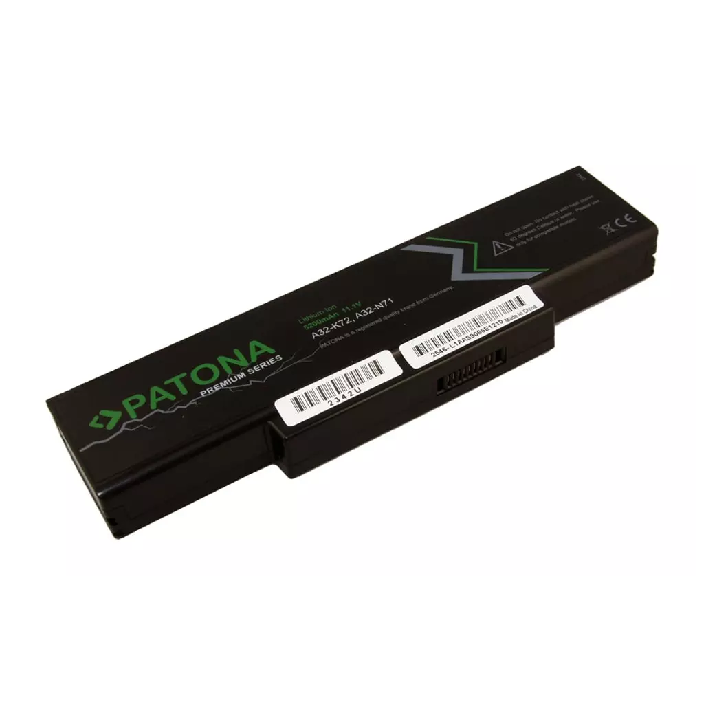 Obrázek produktu Patona Premium PT2342 - ASUS A32-K72  5200mAh Li-Ion 11.1V - černá