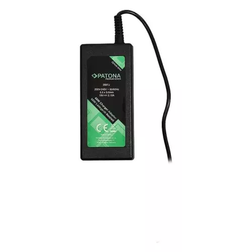 obrázek produktu Patona PT2567, notebookový adaptér, Samsung, 5.5 x 3.0mm, 19V/3.15A, 60W - černá