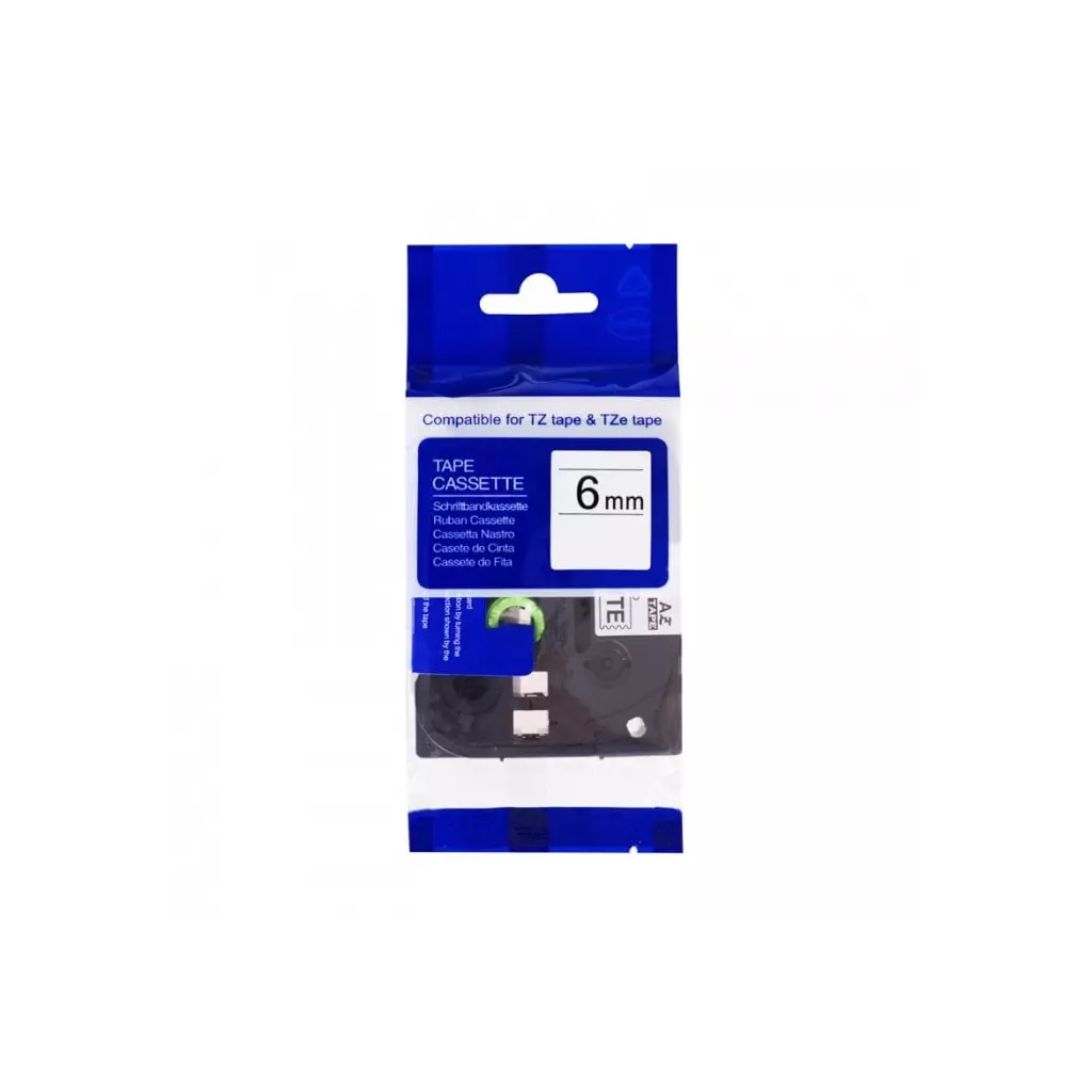 Obrázek produktu PRINTLINE kompatibilní páska s Brother TZE-S611, 6mm, černý tisk/žlutý podklad,extr. adh