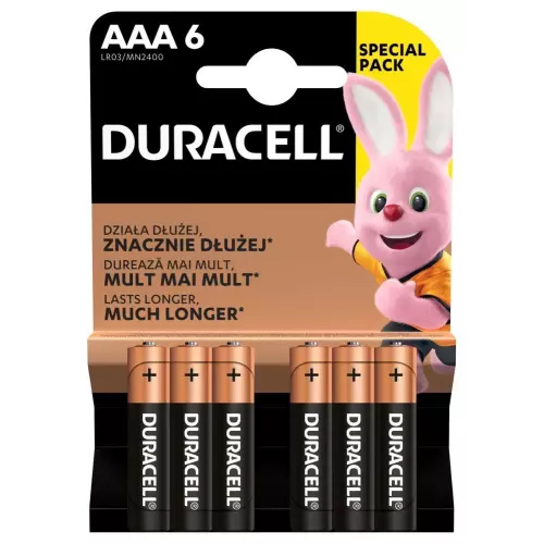obrázek produktu Duracell Basic alkalická baterie, 6 ks (AAA)