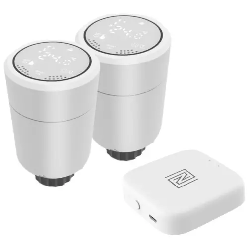 obrázek produktu Immax 2x NEO Smart Termostatická hlavice Zigbee + Smart NEO BRIDGE PRO v2