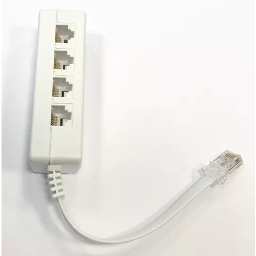 obrázek produktu DATACOM Rozčtverka UTP CAT3 4xRJ45 (8p2c-1M/4F)