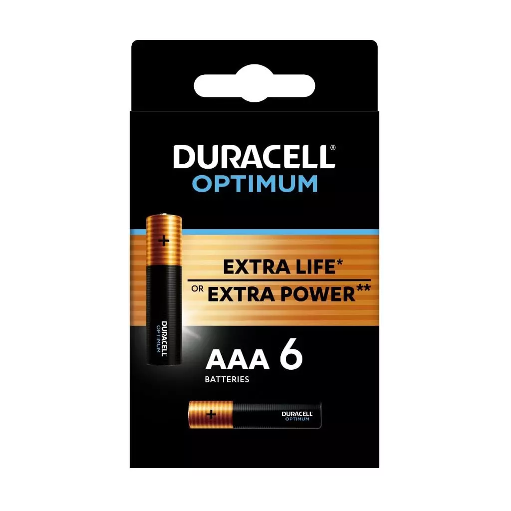 Obrázek produktu Duracell Optimum alkalická baterie, 6 ks (AAA)