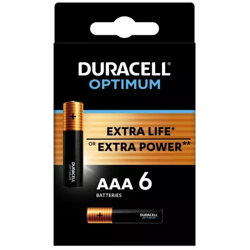 obrázek produktu Duracell Optimum alkalická baterie, 6 ks (AAA)
