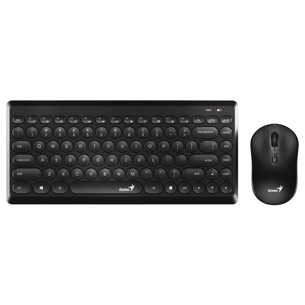 Obrázek produktu Genius set klávesnice a myši LuxeMate Q8000, černý, bezdrátový, CZ/SK - černá