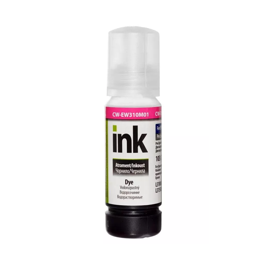Obrázek produktu ColorWay alternativní inkoustová náplň pro EPSON/ C13T00S34A/ L3151/ L3150/ L3111/ L3110/ magenta
