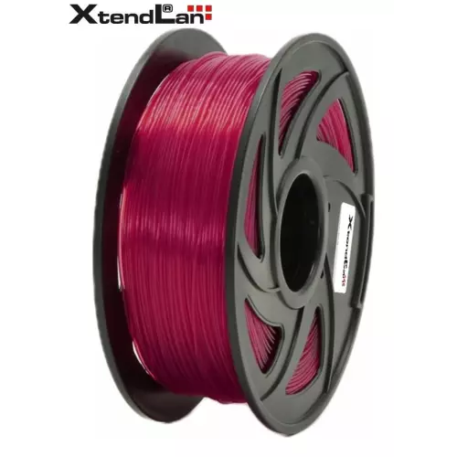 obrázek produktu XtendLAN PETG filament 1,75mm průhledný červený 1kg