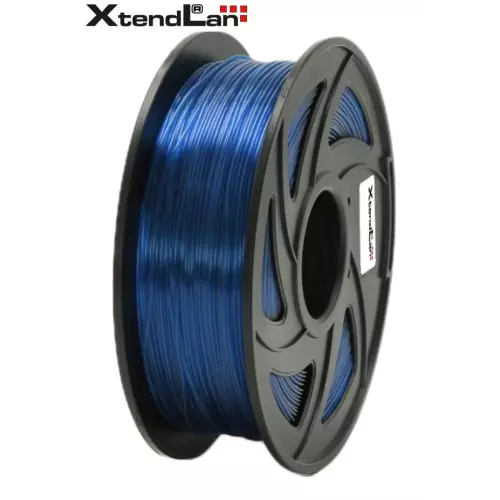 obrázek produktu XtendLAN PLA filament 1,75mm průhledný modrý 1kg