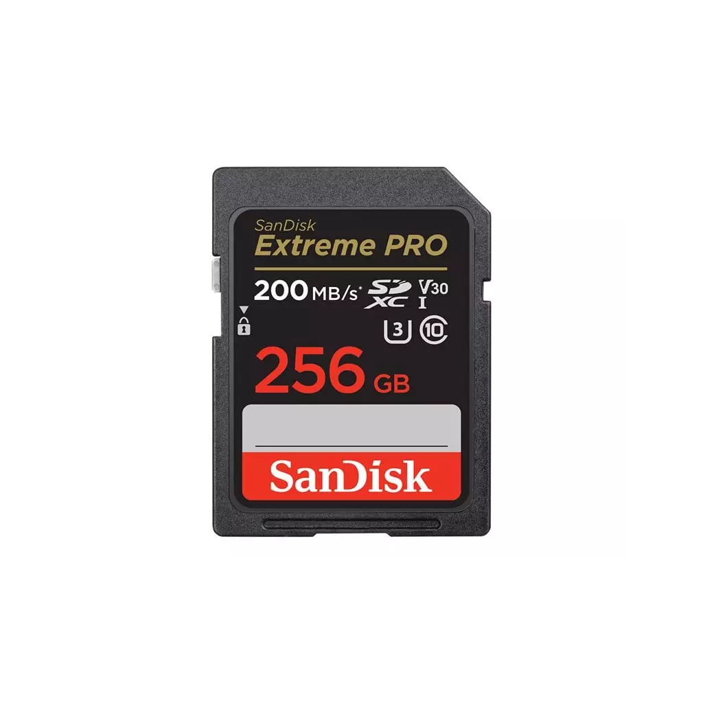 Obrázek produktu SanDisk Extreme Pro SDXC 256GB 200 MB/s C10 V30 UHS-I U3