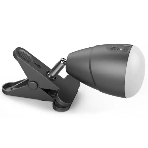 obrázek produktu IMMAX LED lampička KLIP/ 5W/ 140lm/ 4000K/ DC 3,7V/ 5V/ IP20/ USB/ černá