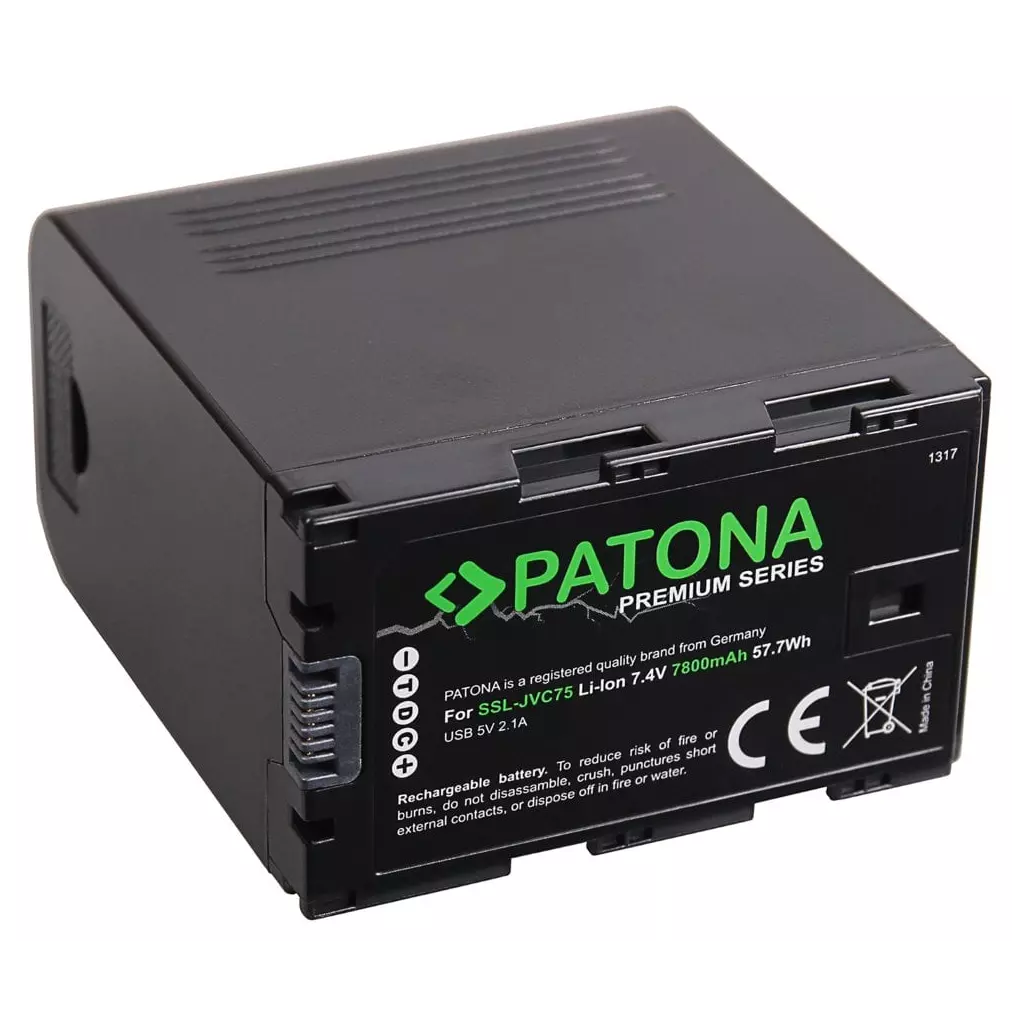 Obrázek produktu PATONA baterie pro digitální kameru SSL-JVC50/JVC75 7800mAh Li-Ion PREMIUM