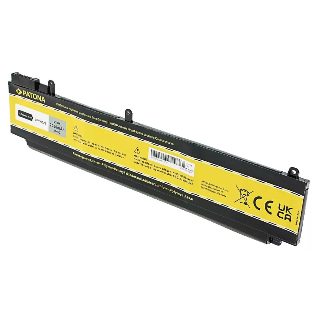 Obrázek produktu PATONA baterie pro ntb LENOVO Thinkpad T460s/T470s 2000mAh Li-Pol 11,1V 00HW022 - černá