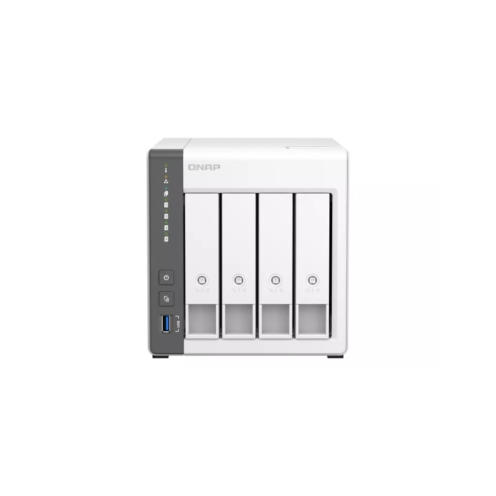 Obrázek produktu QNAP TS-433-4G (ARM 4core 2,0GHz, 4GB RAM, 4x SATA, 1x GbE, 1x 2,5GbE, 2x USB 2.0, 1x USB 3.2)