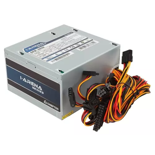 obrázek produktu CHIEFTEC zdroj GPB-500S 500W, akt. PFC, 12cm fan, 85+, bulk - stříbrná