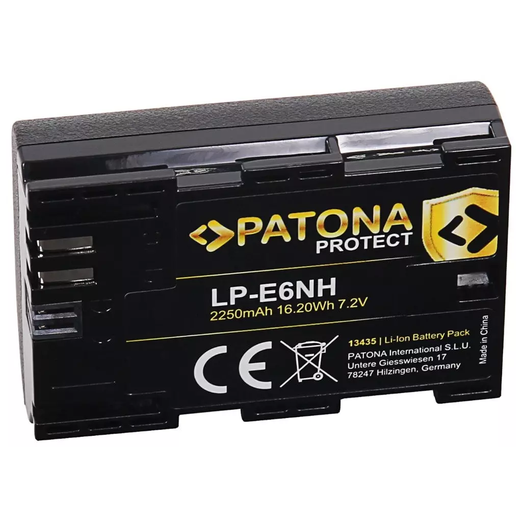 Obrázek produktu PATONA baterie pro foto Canon LP-E6NH 2250mAh Li-Ion Protect EOS R5/R6