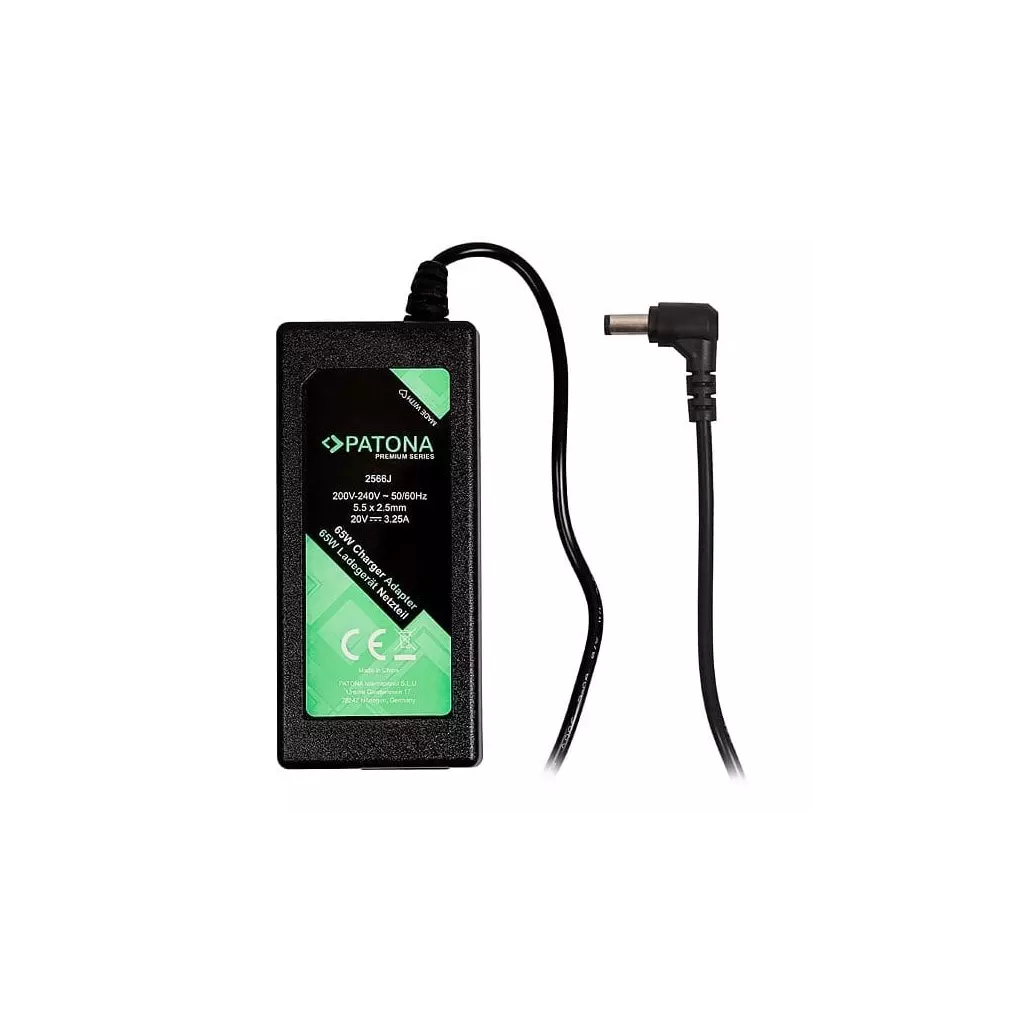 Obrázek produktu PATONA napájecí adaptér k ntb/ 20V/3,25A 65W/ konektor 5,5x2,5mm/ FUJITSU-SIEMENS PREMIUM
