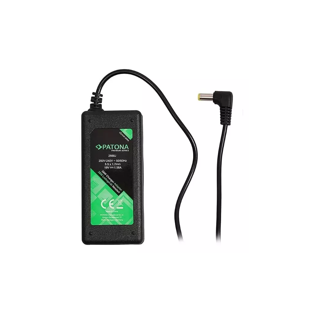 Obrázek produktu PATONA napájecí adaptér k ntb/ 19V/1,58A 30W/ konektor 5,5x1,7mm/ ACER ASPIRE ONE PREMIUM