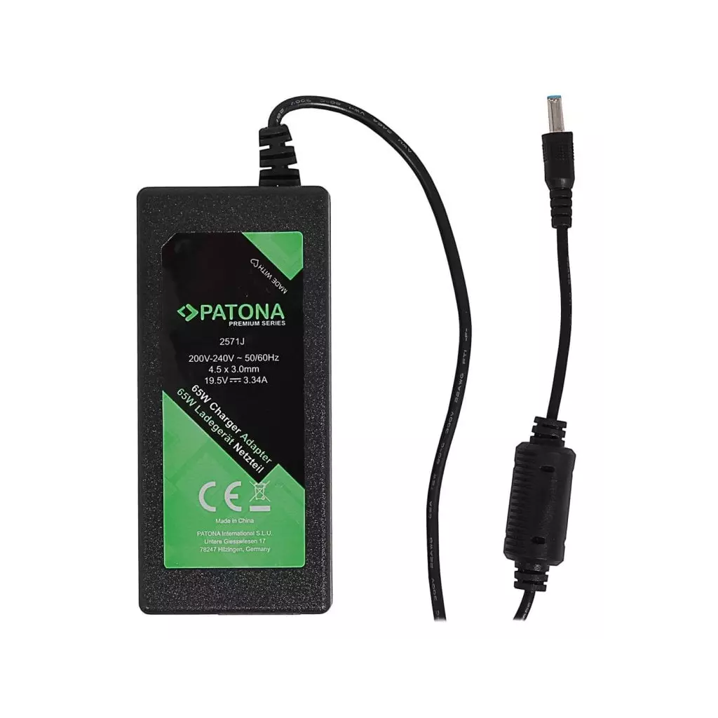 Obrázek produktu PATONA napájecí adaptér k ntb/ 19,5V/3,34A 65W konektor 4,5x3mm DELL PREMIUM