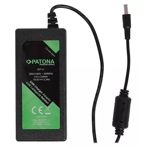 obrázek produktu PATONA napájecí adaptér k ntb/ 19,5V/3,34A 65W konektor 4,5x3mm DELL PREMIUM