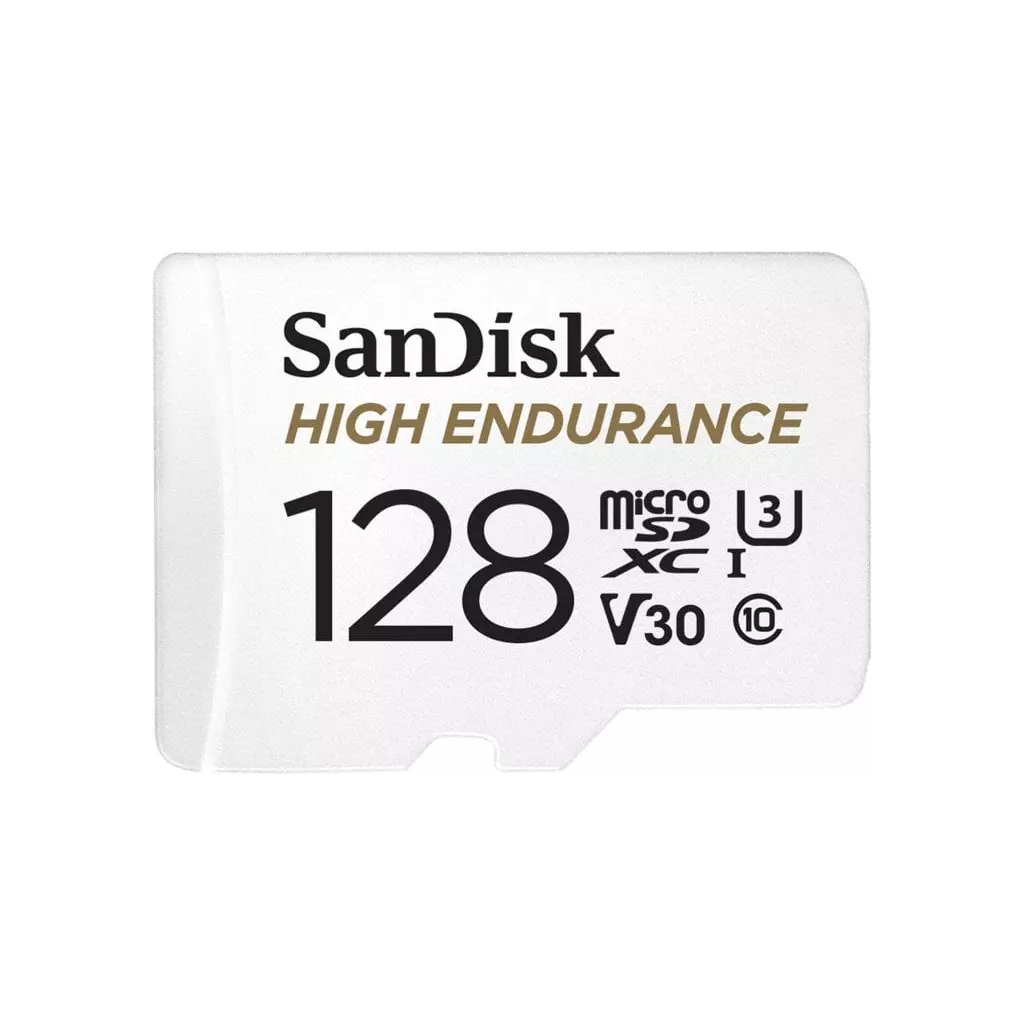 Obrázek produktu SanDisk High Endurance microSDXC 128GB 100MB/s UHS-I U3 Class 10 + Adaptér