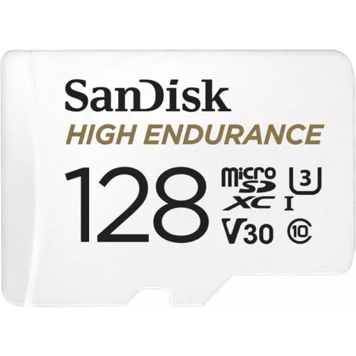 obrázek produktu SanDisk High Endurance microSDXC 128GB 100MB/s UHS-I U3 Class 10 + Adaptér